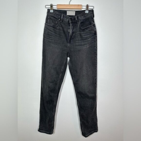 Everlane Washed Black Slim Straight Leg Jeans Size 26 - Picture 3 of 9